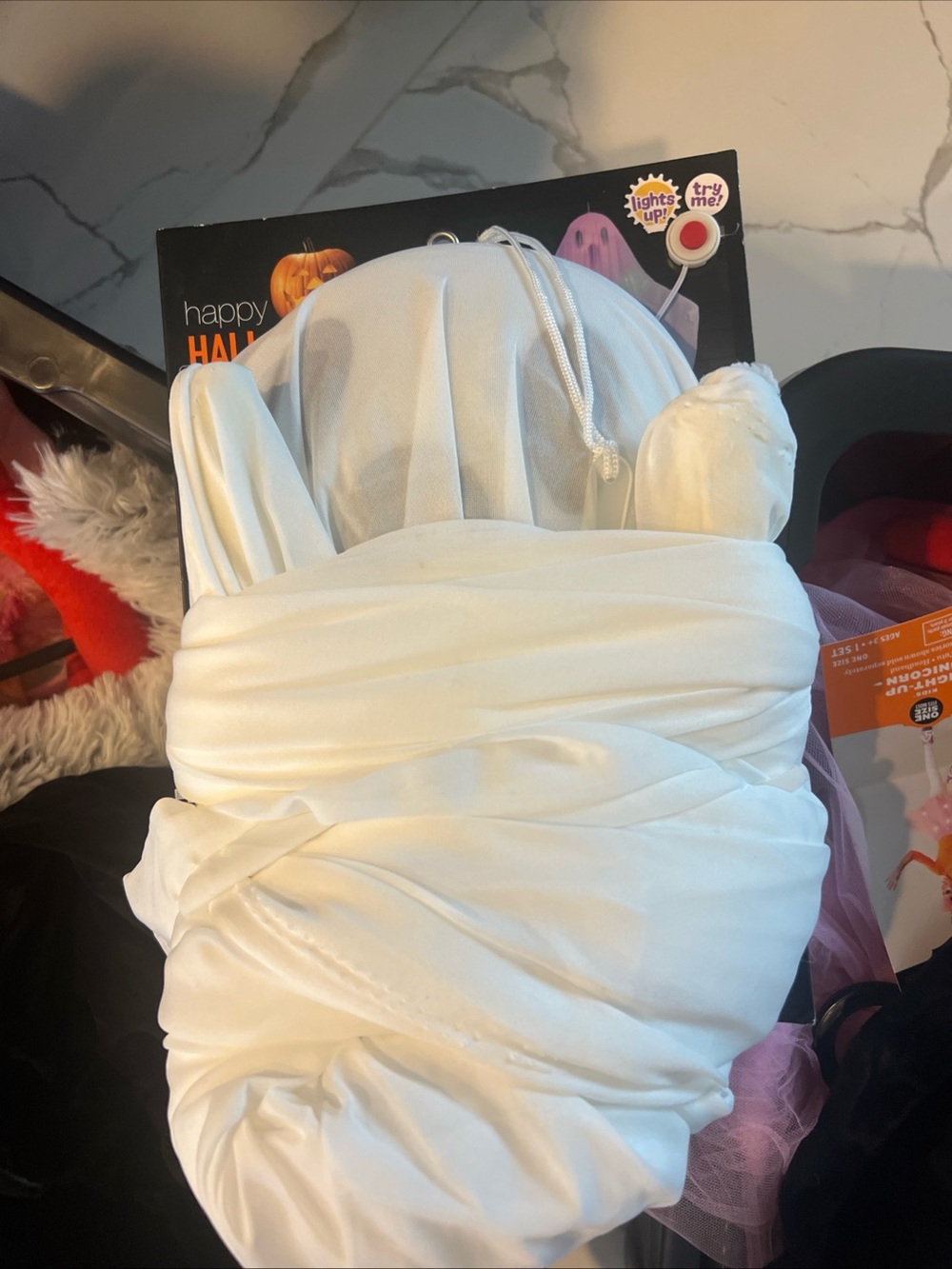 Happy Halloween New Walgreens Light-up 6 Ft Ghost w/Sound Multicolored LED New